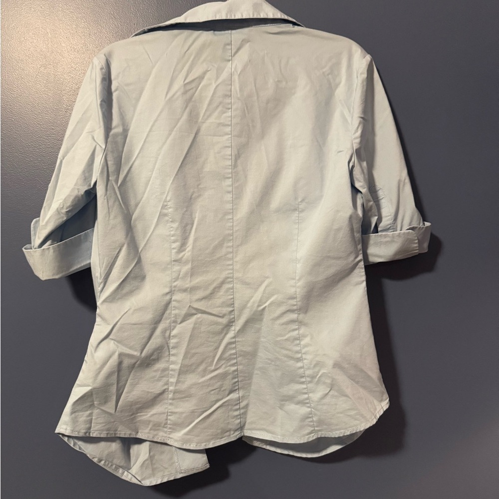 New York & Company Beige Button Down - Picture 2 of 3